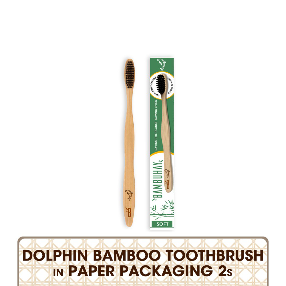 Plantable Bamboo Toothbrush in paper packaging