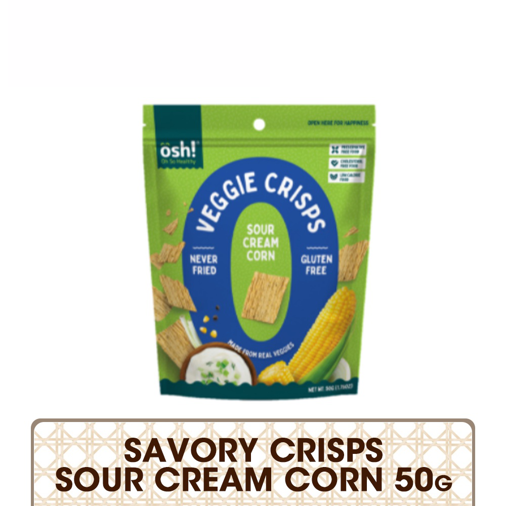 Oh So Healthy Savory Crisps Sour Cream Corn 50g