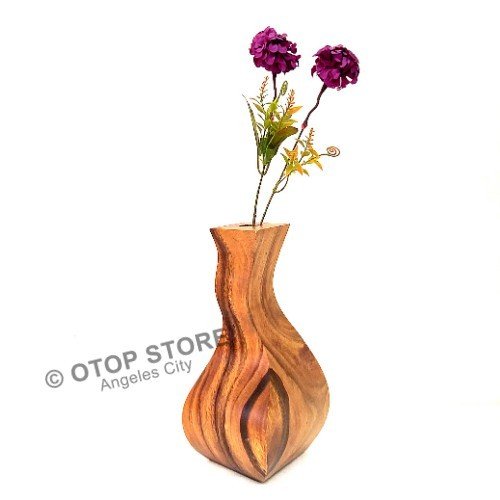 WOODEN FLOWER VASE HOME DECOR