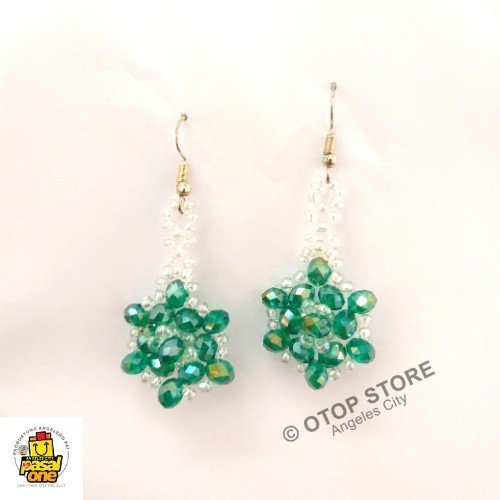 29-KSSET GREEN CRYSTAL BEADS SET